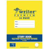 Writer Story Book 24mm Ruled 64 Page (no dotted thirds)