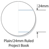 Writer Story Book 24mm Ruled 64 Page (no dotted thirds)