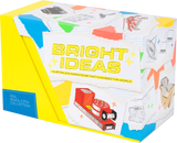A colorful product box for the 'Bright Ideas 2026 Seven-Coin Collection' featuring a collage of Australian inventions on a white torn-paper background with yellow title text, a yellow side panel, and a blue label indicating the coin collection.