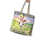 Lisa Pollock Calm Your Farm Reusable Shopping Bag – Poly-Linen, 45cm