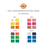 Koh-I-Noor Paint Watercolour Disc Set 24 Pack
