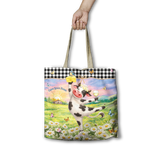 Lisa Pollock Calm Your Farm Reusable Shopping Bag – Poly-Linen, 45cm