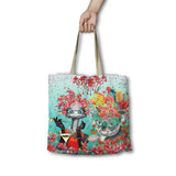 Lisa Pollock Girl's Night Reusable Shopping Bag – Poly-Linen, 45cm