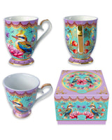 Lisa Pollock  Vintage Kookas Ceramic Cup – 370ml Gift Boxed Tea & Coffee Mug