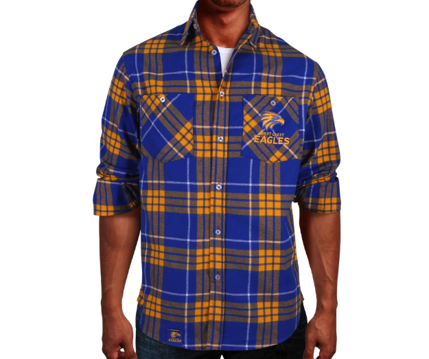 Picture of WEST COAST EAGLES RINGBARK FLANNEL SHIRT