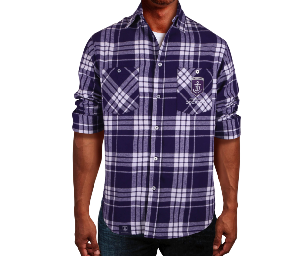 Picture of FREMANTLE DOCKERS RINGBARK FLANNEL SHIRT