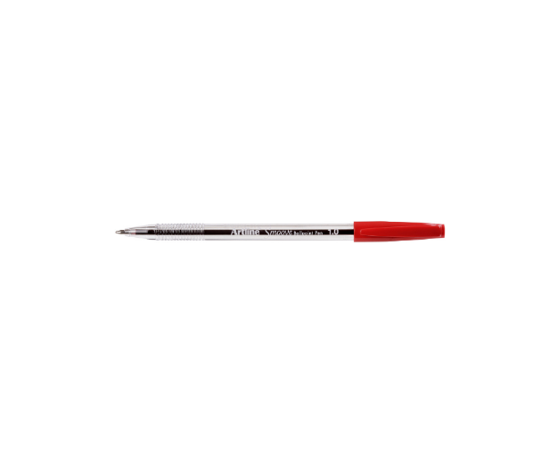 Picture of Artline Smoove Medium Ballpoint Pen with Cap Red